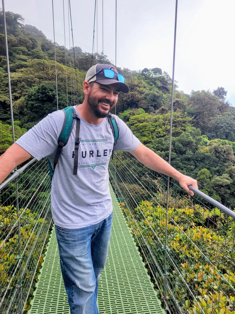 Joshua Ortiz, founder of New Day Home Services, outdoors